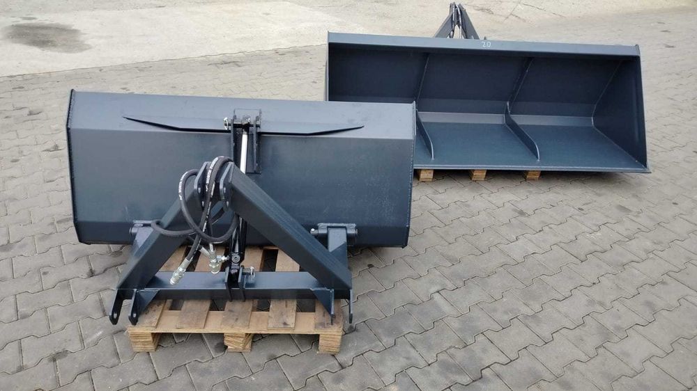Łyżka hydrauliczna ciągnika na tuz tył/przód. Producent.