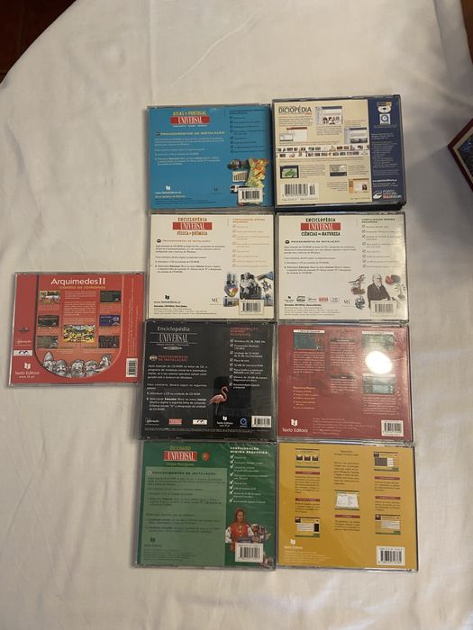 7 CD-ROM + 2 Enciclopédias (1998‑2001) – Universal / Porto / Texto