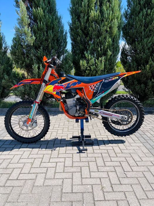 PIĘKNY KTM SXF 450 z 2022 TŁOK, Rozrząd 160mth od NOWOŚCI Gripper Acerbis ODI TRANSPORT