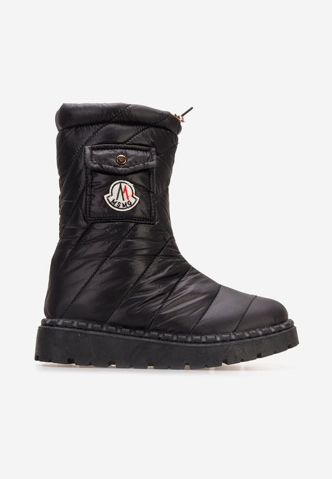 Czarne Śniegowce Damskie R 41