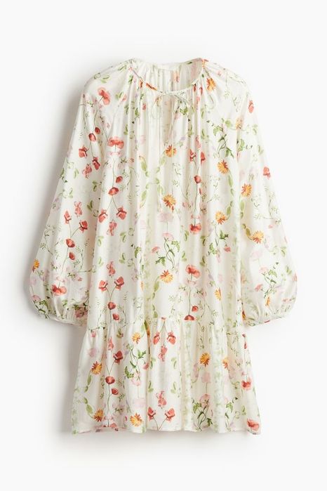 Sukienka na lato h&m krótka kwiaty M