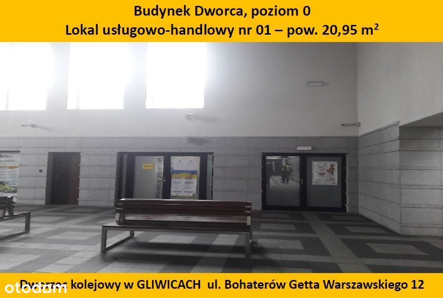 Lokal handlowo-usługowy nr 01 dworzec kolejowy Gliwice