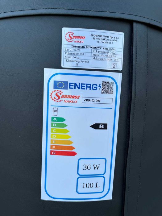 Zbiornik Buforowy 100 l bez wężownicy Spomasz Nakło