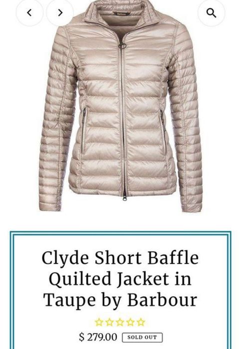 Стёганый пуховик стограмовка куртка barbour