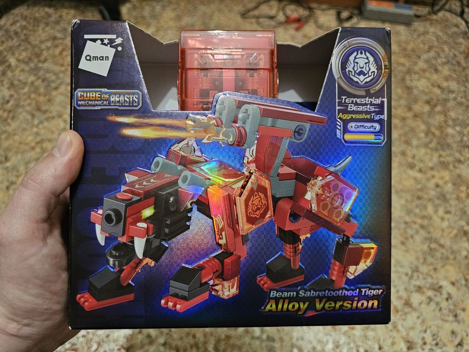 Дитячий Конструктор Qman Cube Bests 3 in 1 Тигр в Кубі 145 Деталей