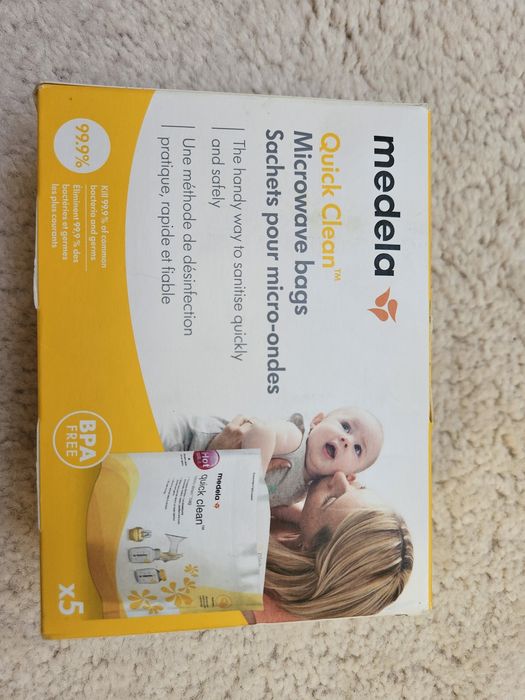 Medela swing laktator, medela qick clean woreczki do sterylizacji...