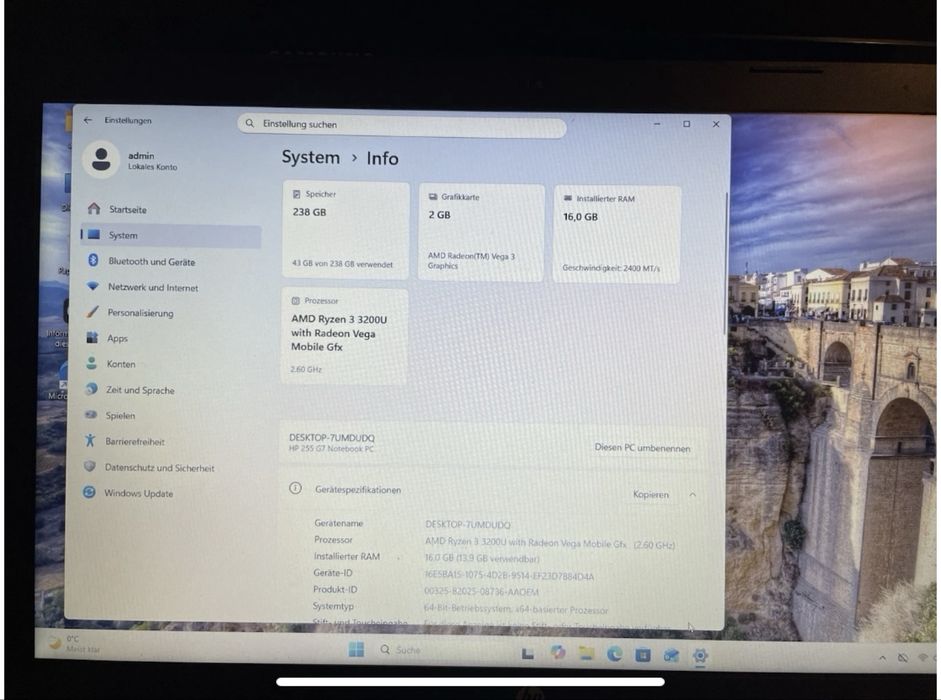 Ноутбук HP 255 G7