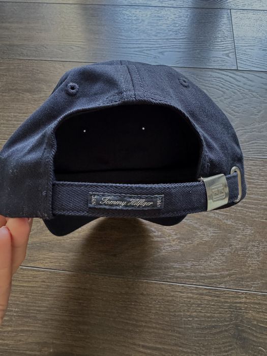 Czapka z daszkiem, damska, Tommy Hilfiger, granatowa