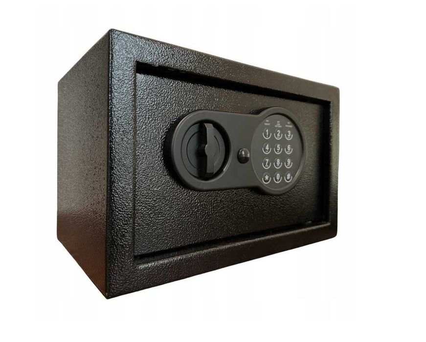 Solidny SEJF elektroniczny KASETKA na pieniądze PANCERNY domowy