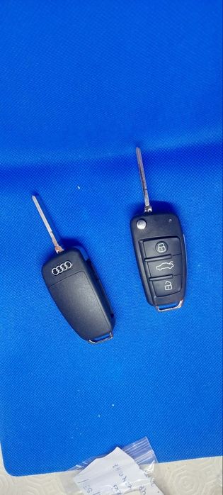 Chave com Chip placa Electrónica Lâmina Pilha para Audi