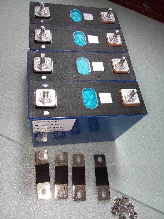 Ячейки Gotion 104Ah - LiFePO4 - 3.2V с перемичками