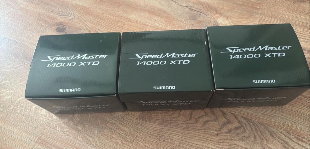 Na sprzedaż komplet 3 kołowrotków Shimano SpeedMaster 14000 XTD