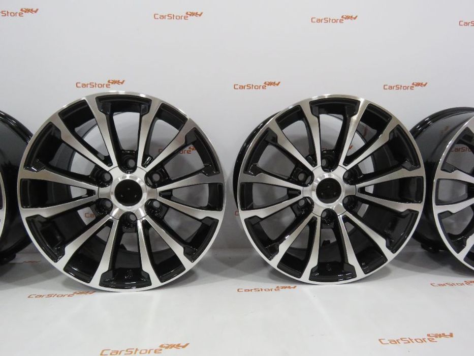 Jantes Look Toyota Hilux Revo 17 x 7.5 et 30 6x139.7 Preto + Polido