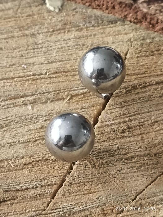 Srebrne kolczyki kulki ,kuleczki .vintage