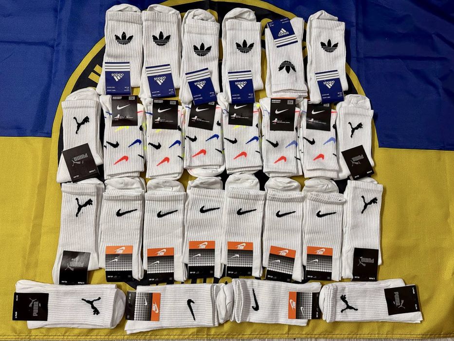 Носки Nike,Puma,Adidas яскраві якісні