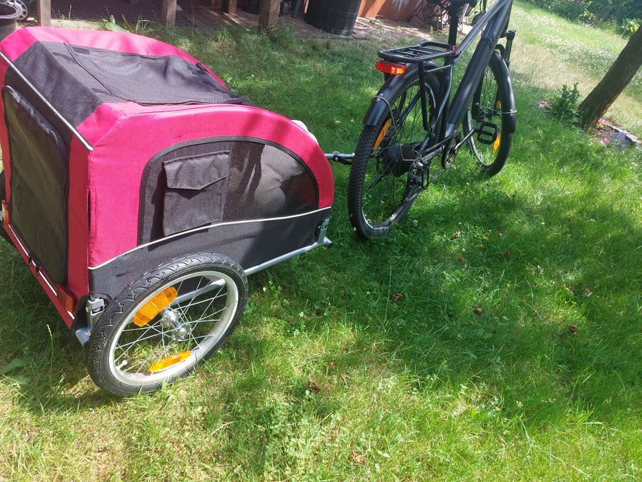 Przyczepka rowerowa Trixie dla psa do 22 kg.  Wysyłka.