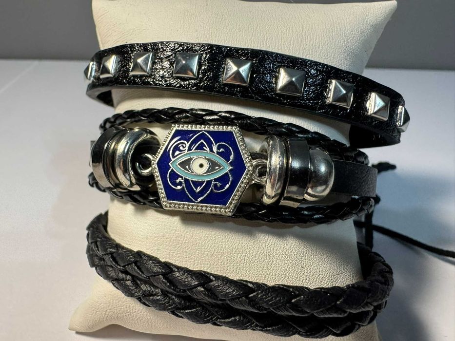 trzy bransoletki oko proroka boho (b13)