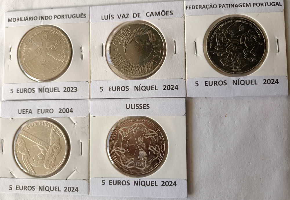 41 Moedas Comemorativas Portuguesas de 5 Euros ( Níquel )