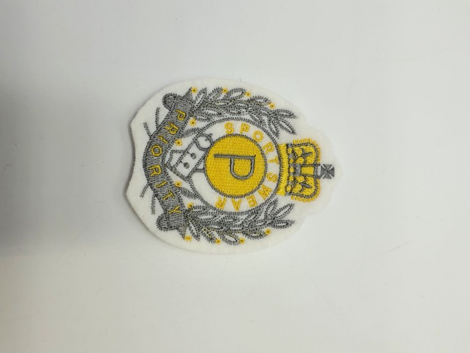 Naszywka biała 7,20 cm.x 9 cm.