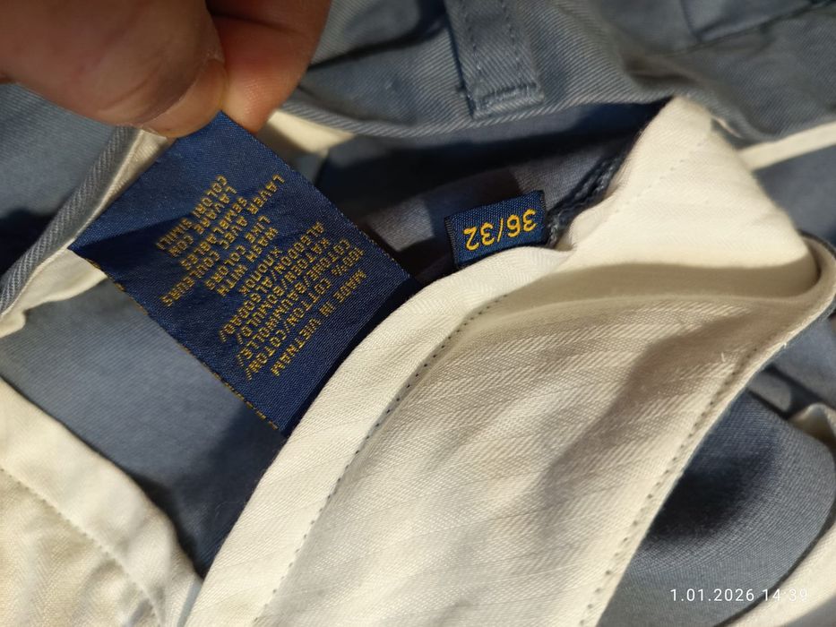 Polo Ralph Lauren nowe oryginalne slim zimowe spodnie męskie