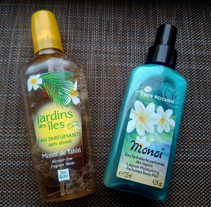 Zestaw Yves Rocher Monoi Tahiti Woda perfumowana mgiełka   Monoi Lagoo