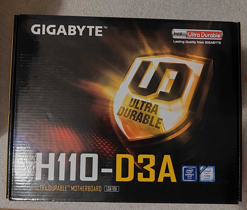 Zestaw: płyta główna Gigabyte H110-D3A, Intel G4560, 4GB DDR4 2133 MHz