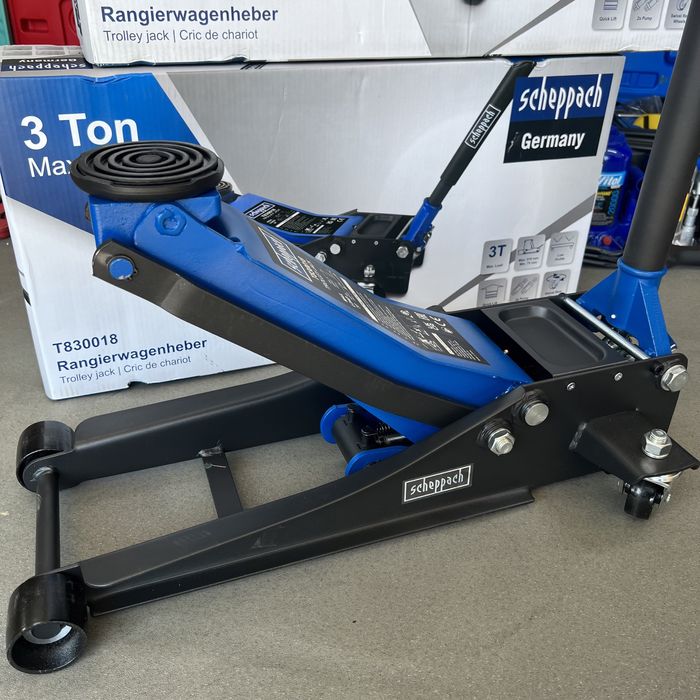 Scheppach Підкатний двопоршневий домкрат 3 Тони низька посадка