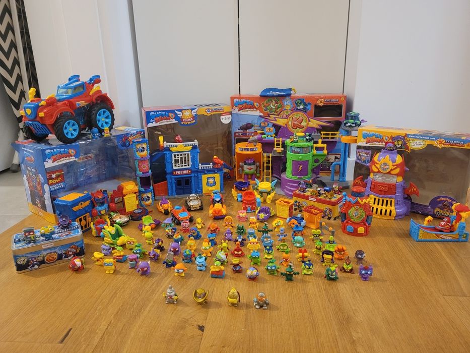 Ogromny zestaw super zings, labolatorium,policja,auto,wieża,zingsy