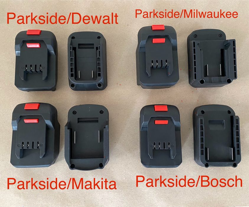 Адаптер з Makita на Parkside / Dewalt / Milwaukee / bosch / metabo