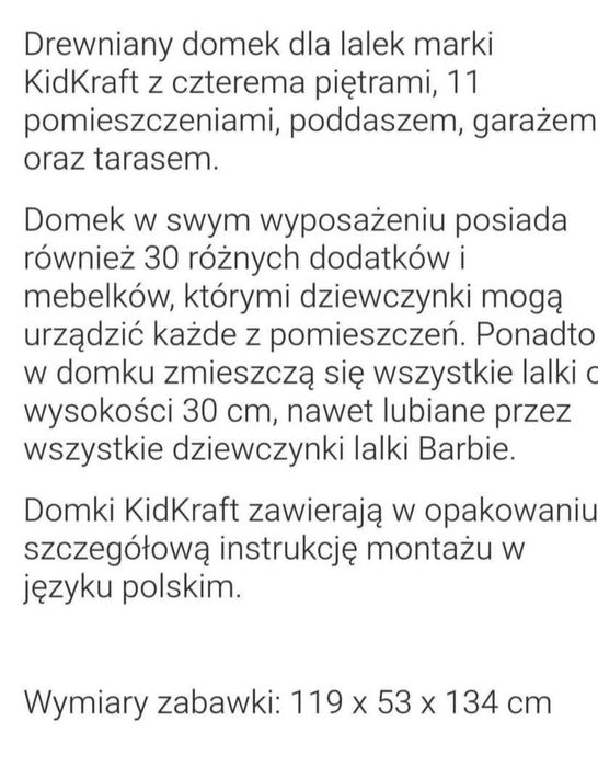 Domek dla lalek Największy