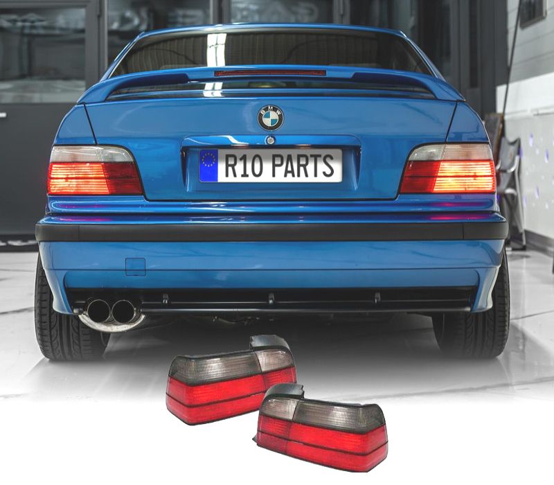 FAROLINS TRASEIROS E36 CINZA VERMELHO LOOK M3