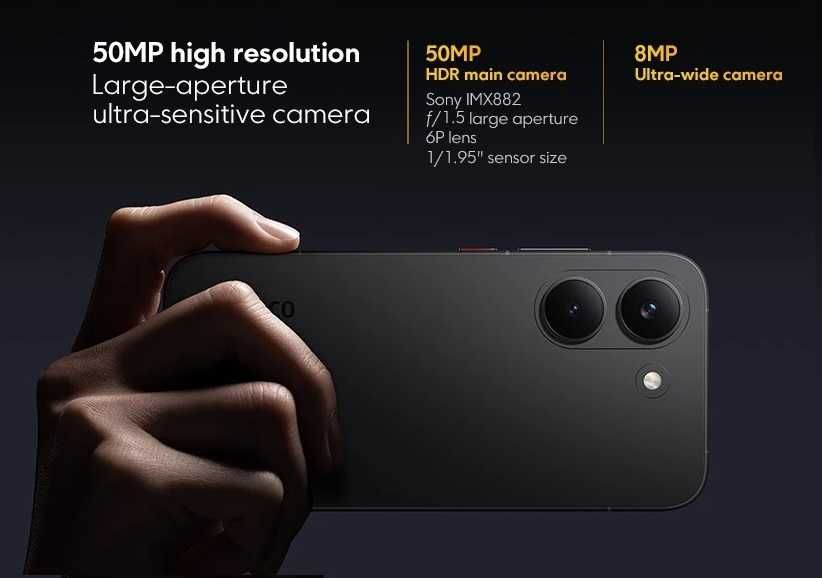 POCO X8 Pro 8/256 Black Global зі зарядним пристроєм з акумулятором 6500mah та NFC
