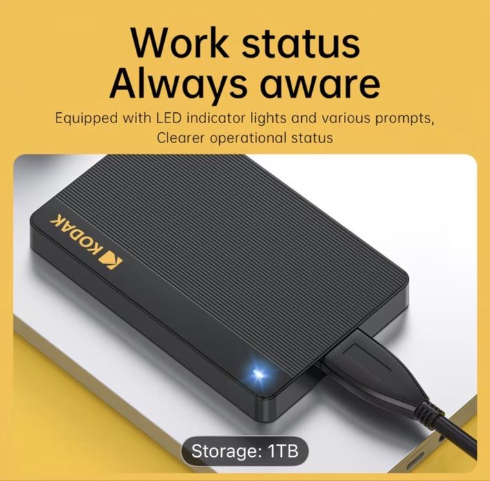 KODAK P160 External SSD USB 3.2 500Mb/s Portable SSD 1TB  нові, пломби