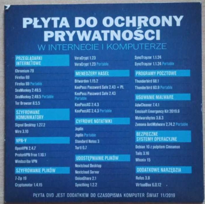 Płyta do ochrony prywatności w internecie i komputerze Komputer Świat