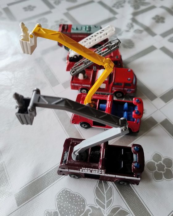 Stare wozy strażackie Matchbox  Majorette + Siku