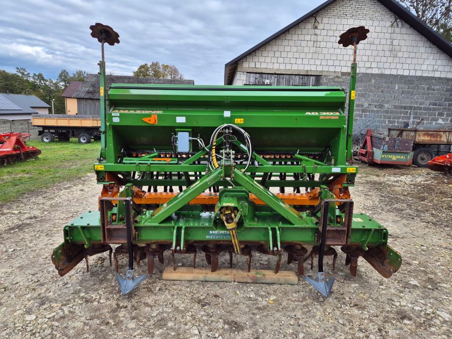 Amazone Ad303 Super TALERZOWY Ke302 3m Zestaw uprawowo siewny Agregat