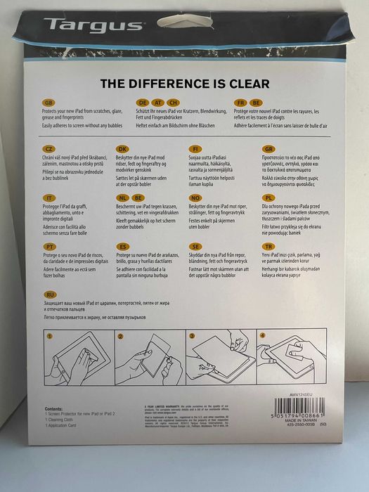 Película protetora de ecrã para tablet