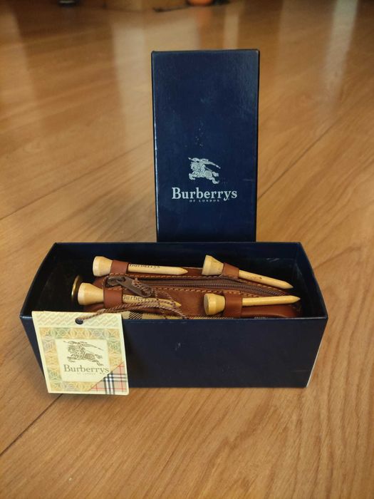 Burberry's of London - Raro saco de 3 bolas de golfe, novo