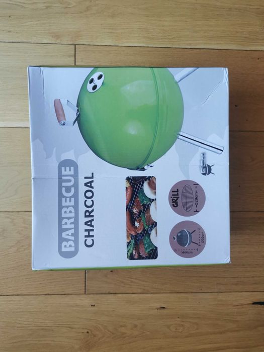 Czarny Przenośny Tops Grill Ogrodowy Piknikowy Węglowy Składany retro