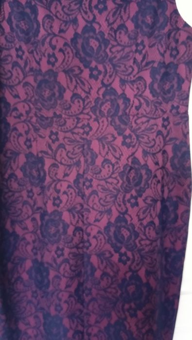Elegancka sukienka róż z granatem 44-48