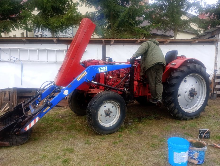 Traktor ciągnik MTZ 50 Belarus tur widły łyżka