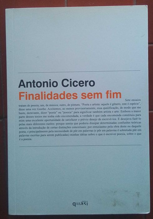 "Finalidades Sem Fim", de Antonio Cicero