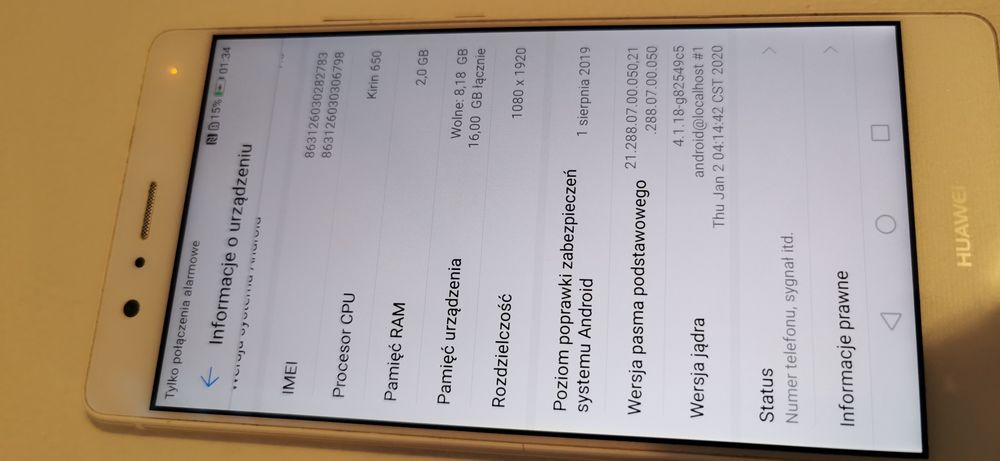 Huawei P9 lite rok 2019