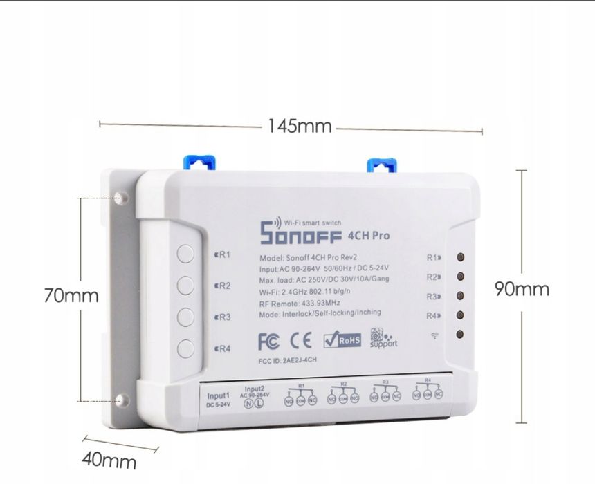 Przełącznik Sonoff 4CHPROR3 WiFi