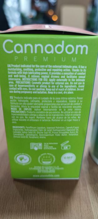 Gel Íntimo Cannadom Premium 50ml selado