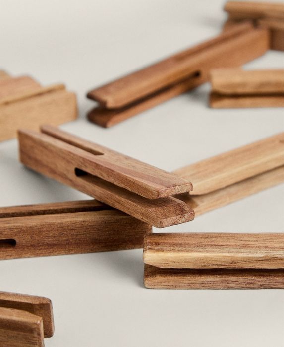 Pack Molas Madeira (PACK DE 20) Zara Home NOVO