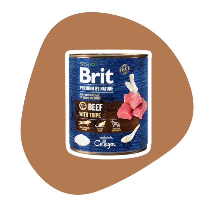 Brit Premium by Nature Beef with Tripe 6x800g Wołowina Flaki dedykowana dla psów dorosłych