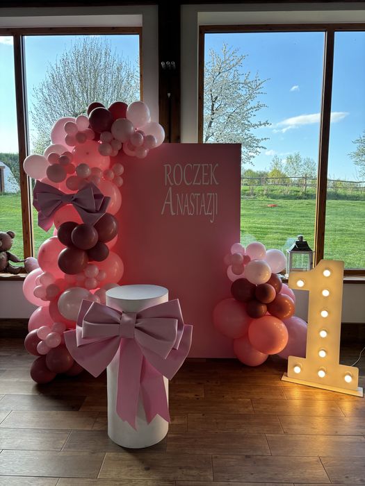 Ścianki balonowe  Chrzest • Komunia • Baby Shower • Roczek • Urodziny