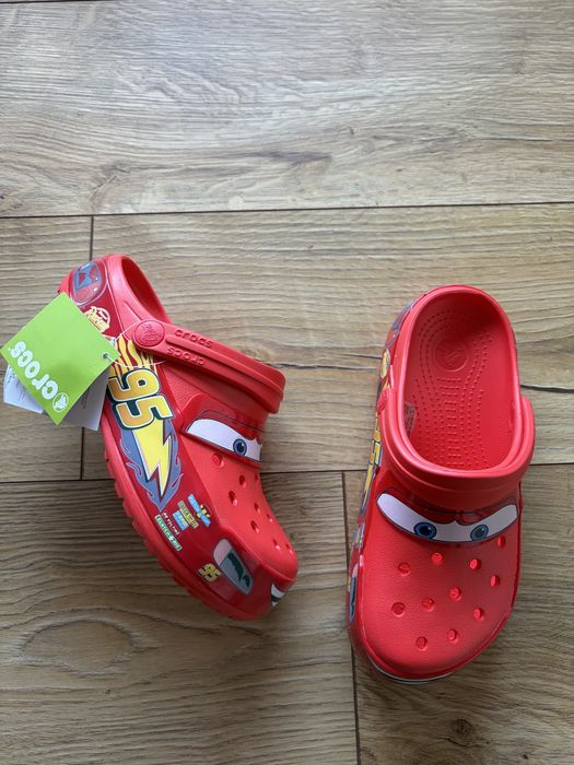 Crocs klapki zygzak mcqueen na lato czerwone 36-37
