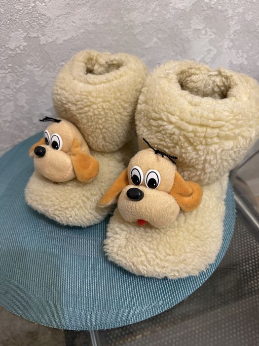 Теплі тапки овчина для дівчинки